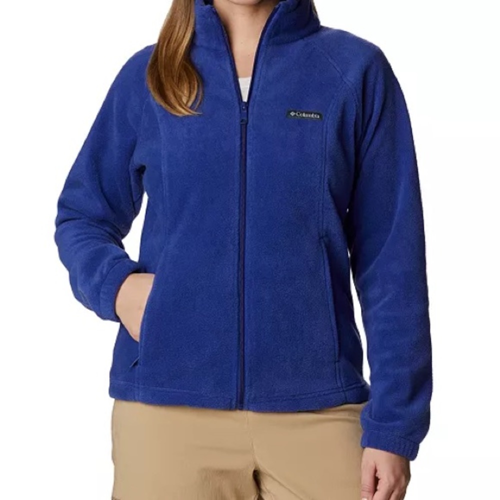 💙 Columbia Sportswear Women’s Benton Springs Full-Zip Fleece Jacket | Size 1X